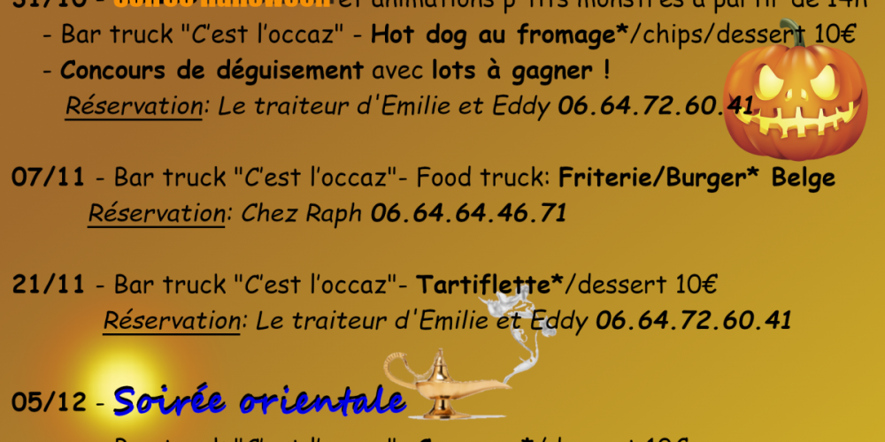 Les marchés d&rsquo;Automne